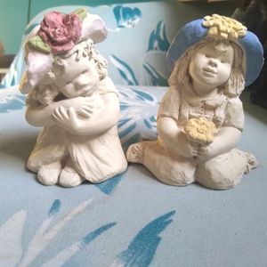 Dreamer and Denim and Daisies, Bright Eyes by Dee Crowley,Austin Sculptures